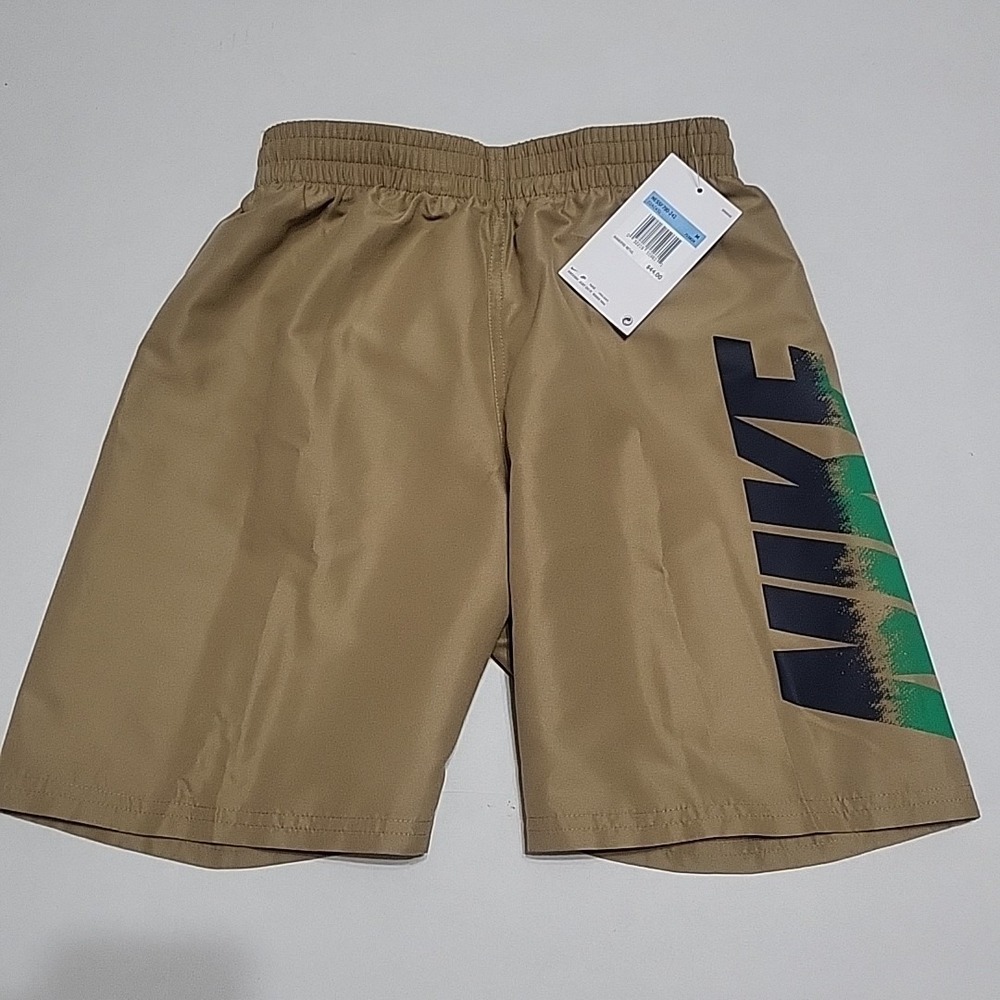 Nike Big Boy's 6-Inch Swim Voyage Volley Shorts Trunks Swimwear Beige/Tan Size M